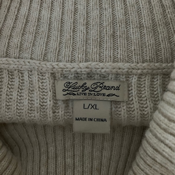 Lucky Brand Loose Fitting Turtleneck Sweater L/XL - Picture 5 of 5